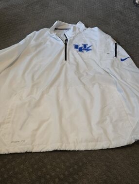 Nike Storm Fit White Pullover with Blue UK Logo